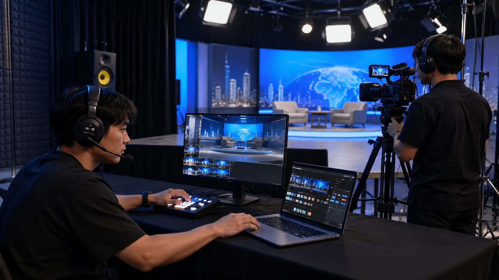 Silver MCP package single-camera production setup.
